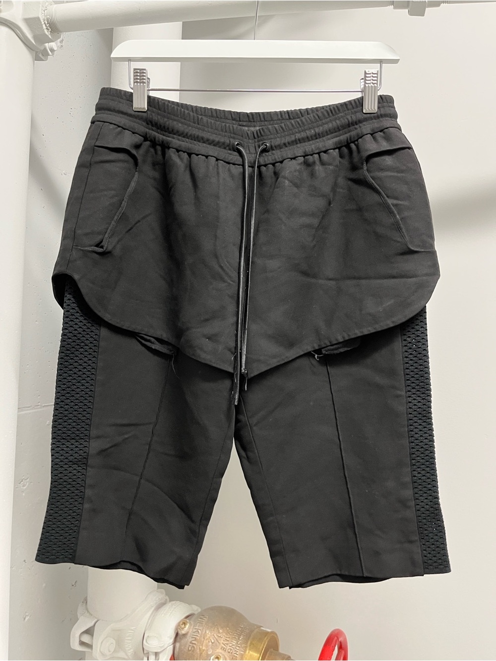 Alexander Wang Black Elastic Waist Shorts